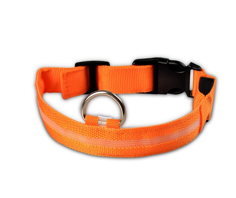 LED Pet Safety Collar — Waterproof Adjustable Glow Collar for Night Walks
