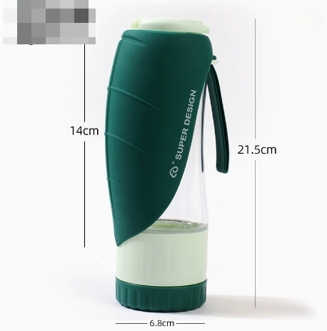 2-in-1 Portable Pet Water Bottle & Food Bowl — Leakproof Travel Dispenser for Dogs