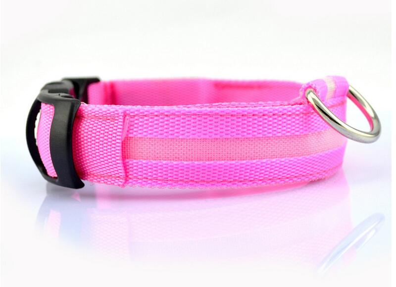 LED Pet Safety Collar — Waterproof Adjustable Glow Collar for Night Walks