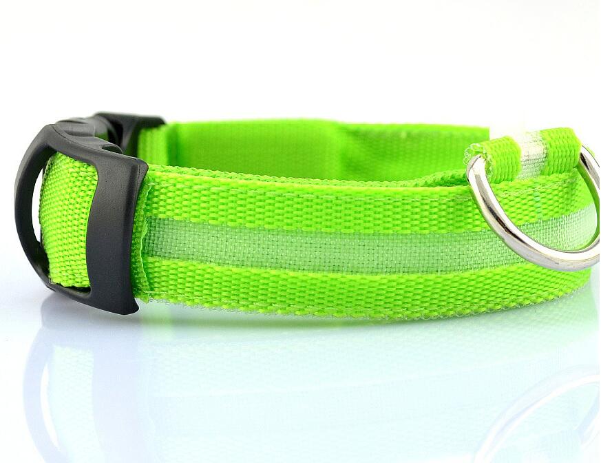 LED Pet Safety Collar — Waterproof Adjustable Glow Collar for Night Walks