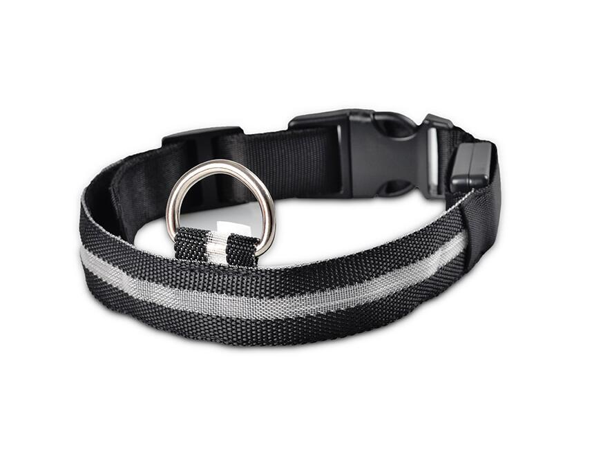 LED Pet Safety Collar — Waterproof Adjustable Glow Collar for Night Walks