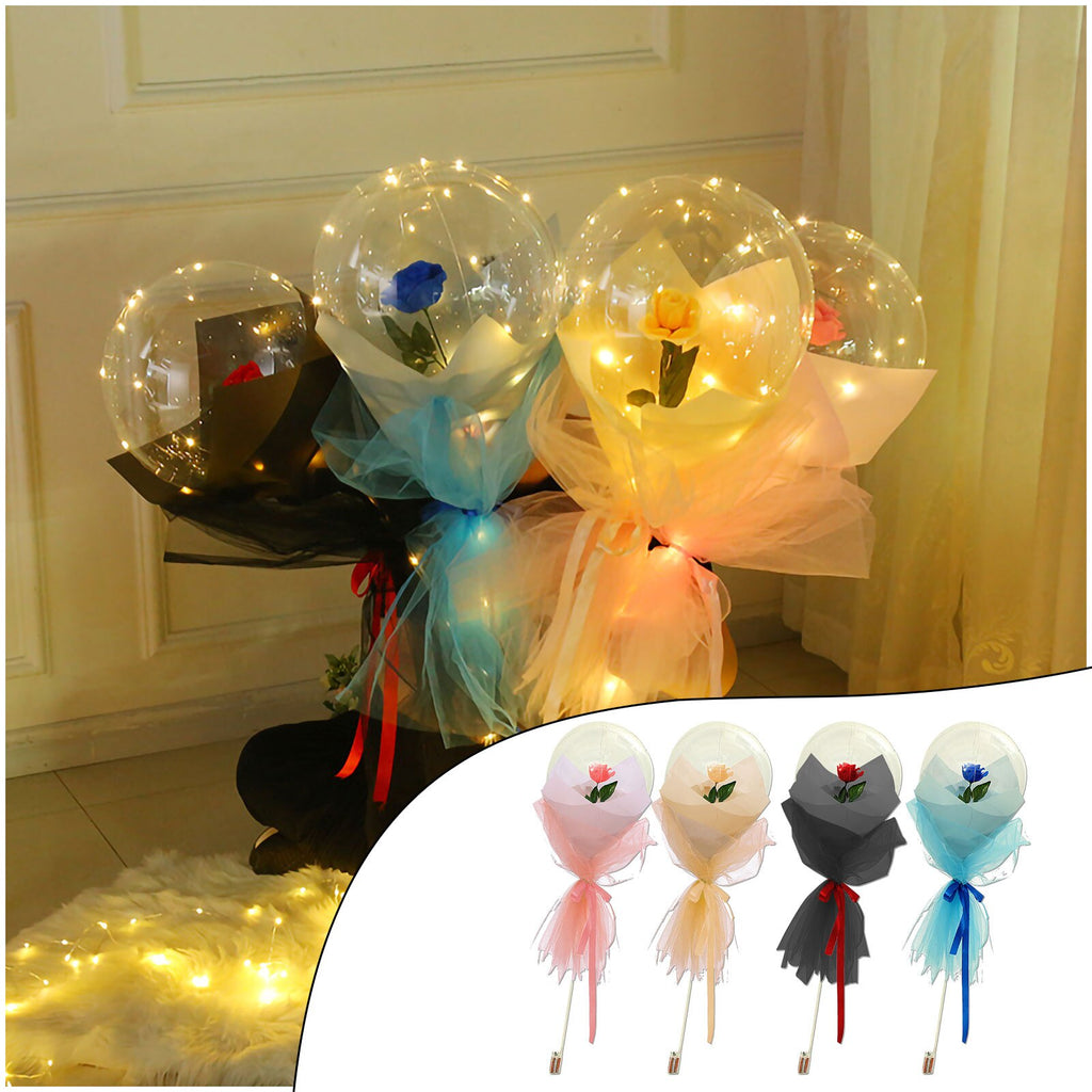 LED Rose Bouquet — Glowing Flower Arrangement for Home Decor & Romantic Gifting