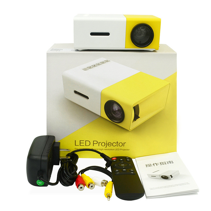 YG300 Mini LED Projector — Portable Home Theater Projector for Movies & Gaming