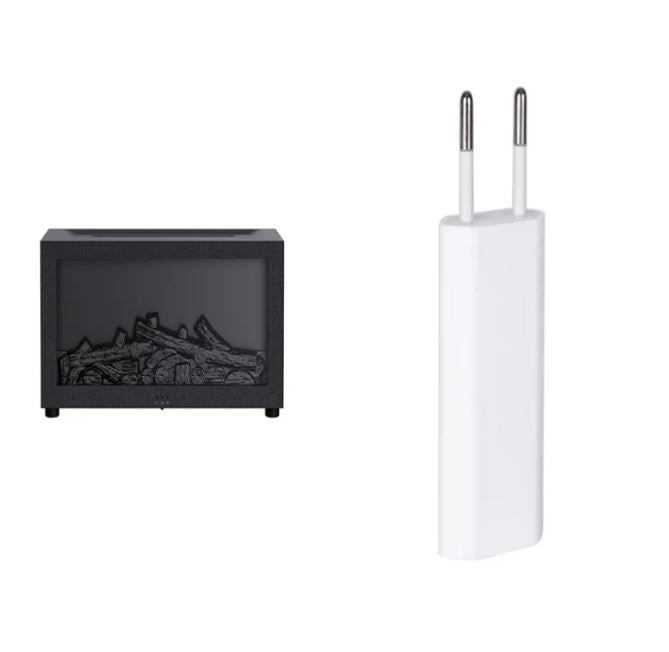 Flame Essential Oil Diffuser — Ultrasonic Aromatherapy Humidifier with Colorful LED Flame Effect