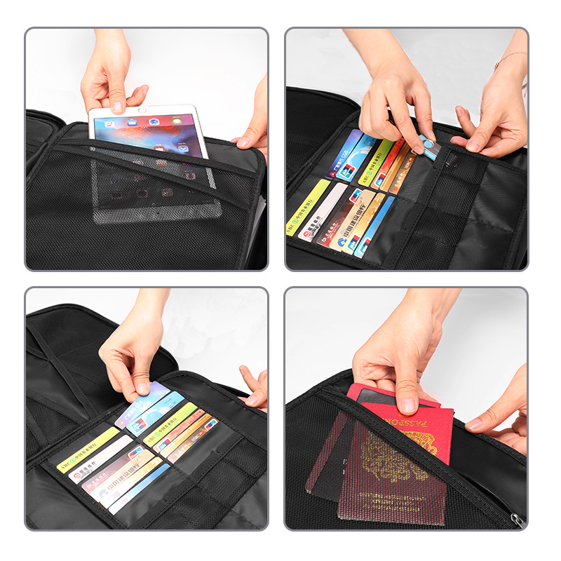 Fireproof Document Organizer Bag — Waterproof Certificate & Passport Storage Bag